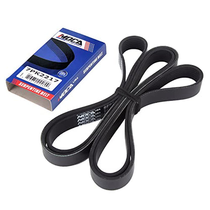 MOCA 7PK2217 EPDM Serpentine Belt Fits 2012-2020 for Nissan Nv1500 - size: 7PK2217