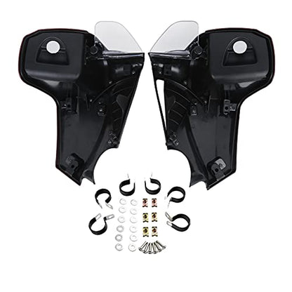 TCT-MOTORPARTS Mustache Engine Guard Highway Crash Bar+ Red Lower Fairing Fit for Indian Roadmaster 2023-2025 Chieftain Classic Springfield Limited - color: Black Crash Bar+Red Fairing