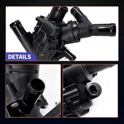 HiSport 2702000415 Engine Coolant Thermostat Housing Assembly 9025187
