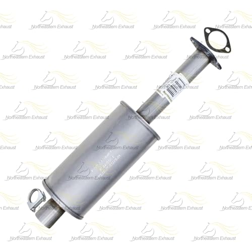 Exhaust Resonator Pipe Compatible for 2013-2014 Ford Fusion 1.6L | 2013-2019 Ford Fusion 2.5L | Stainless Steel | Northeastern Exhaust | Free Gasket & Clamp Included | Direct-Fit Replacement