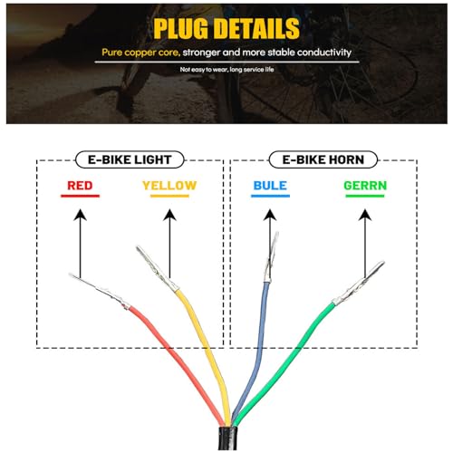 Universal 2in1 Ebike Light and Horn Switch Motorcycle Headlight Horn Button - style: 2-in-1 switch DK226
