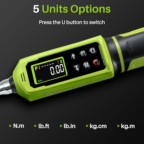 3/8" Digital Torque Wrench-0.66-44.2Ft.Lb for Bike Motocycle Repair - style: 3/8" 0.66-44.25 Ft-Lb Set