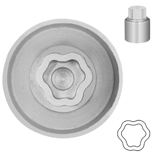 Type B Wheel Locking Nut Key for Land Rover, Lug Nut Removal Tool - size: Socket B