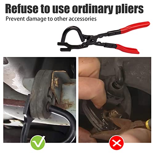 AUCELI Exhaust Hanger Removal Tool, Rubber Bracket and Exhaust Hanger Separation Hanger Removal Pliers, Muffler Hanger Removal Tool, Universal Vehicle Accessories for Car, SUV, Trunk
