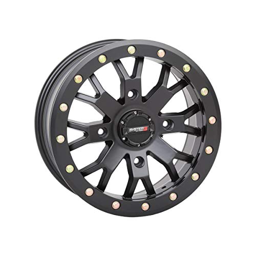 System 3 Beadlock SB-4 Matte Black 14x10 4/156 5+5 UTV SXS Wheel