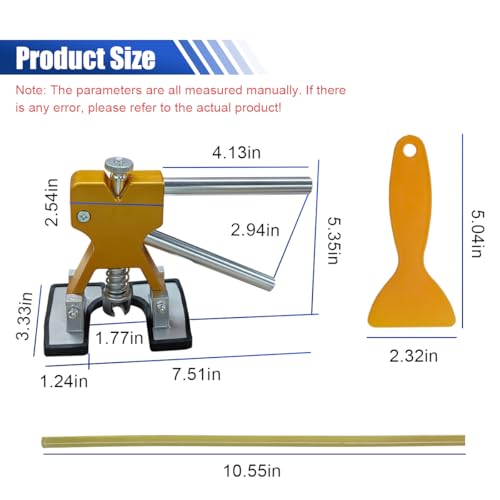 Paintless Car Dent Puller Kit, Auto Body Dent Repair Tool Kit