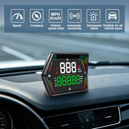 Universal GPS HUD Speedometer MPH KM/H Display for Car and Motorcycle