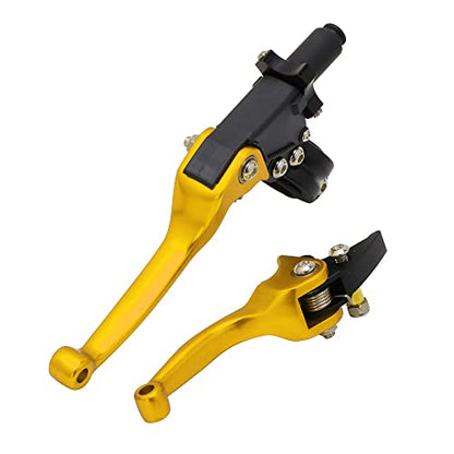 JFG RACING Dirt Bike Brake Clutch Lever 7/8" 22mm for CRF50 KLX SSR TTR 110 - color: Gold