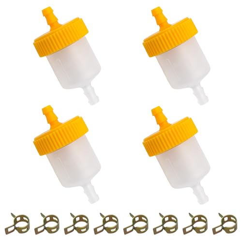 Strongthium 4PCS 3/16" Inline Fuel Filter - size: 3/16 4pcs