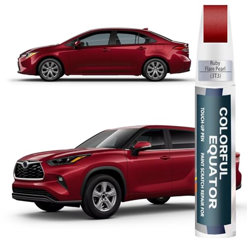 3T3 Ruby Flare Pearl Car Touch Up Paint for Toyota OEM Color Match - color: Ruby Flare Pearl(3T3) compatible with All Models