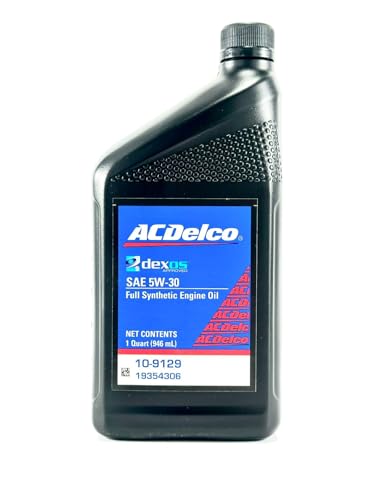 ACDelco 10-9129 19354306 dexos2 Full Synthetic 5W-30 Motor Oil - For 2016-2022 2.8L Duramax | Case of 12 Quarts