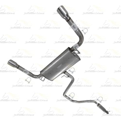 Exhaust System Kit Compatible for 2009-2012 Chevy Malibu 3.6L (Resonator Intermediate Pipe and Muffler, 2008-2012 Chevy Malibu 3.6L) - color: Resonator Intermediate Pipe and Muffler