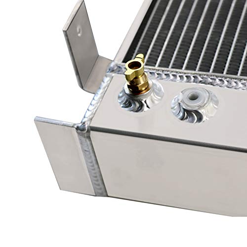 Radiator Compatible with 1930-1938 Ford Model A/B Chevy V8 Engine 2.2L 3.8L L4 V8, 4 Row Performance Aluminium Radiator - size: 4-Row AA5052 Aluminum
