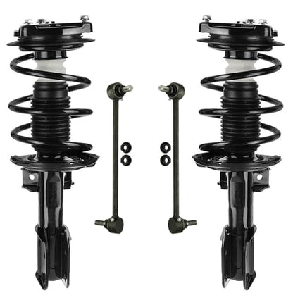 Detroit Axle - AWD Front Struts Sway Bar Links for Mercedes-Benz C230 C250 - size: 4QS501303/ sway kit