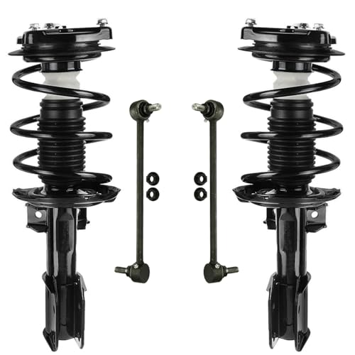 Detroit Axle - AWD Front Struts Sway Bar Links for Mercedes-Benz C230 C250 - size: 4QS501303/ sway kit