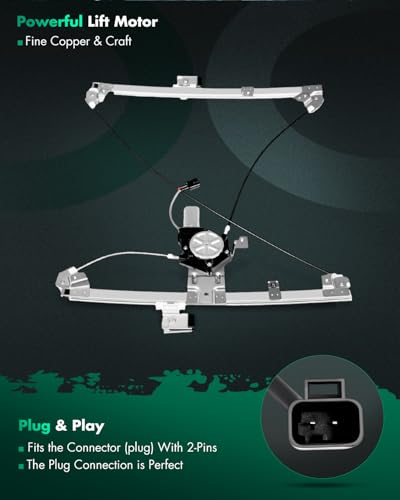 SCITOO Power Window Regulator w/Motor for Chevrolet Avalanche 1500 - size: 741-644