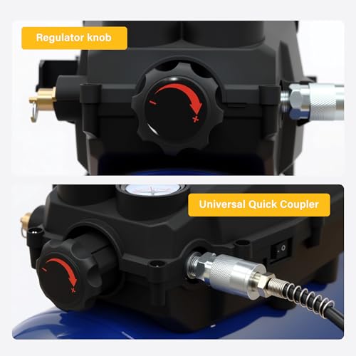 AEOLUS 3 Gal Portable Compressor, 110PSI Oil-Free Pump for Painting