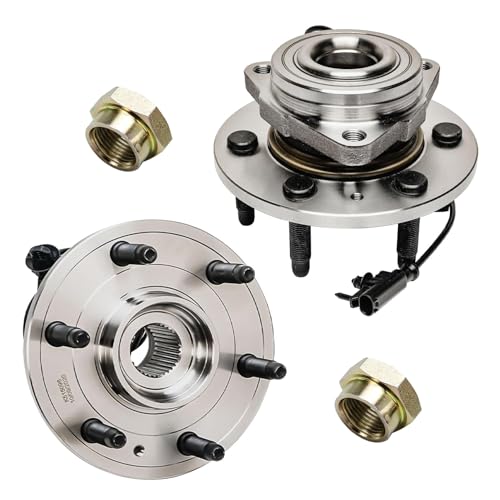 Detroit Axle - Front Wheel Bearing Hubs Kit for 07-13 Chevy Silverado 1500 - size: 2W1700171/Kit