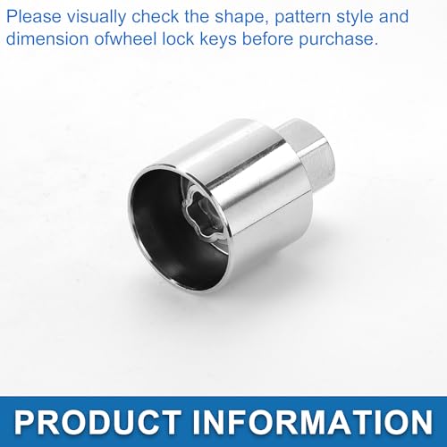 Car Wheel Lock Lugnut Type U Anti-theft Screw Nut Removal Key Socket for Land Rover Range Rover Evoque Freelander - style: Type U