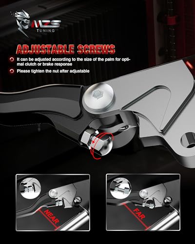 MZS Dirt Bike Pivot Clutch Brake Levers Set for DRZ125L 08-26, DRZ250 04-07 - size: DRZ125L DRZ250