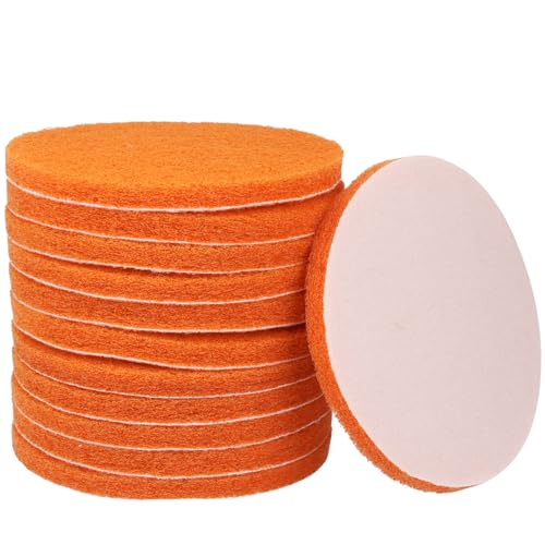 Scrubber Scouring Pads, 4.76-Inch Hook and Loop Conditioning Discs, 12 Pack