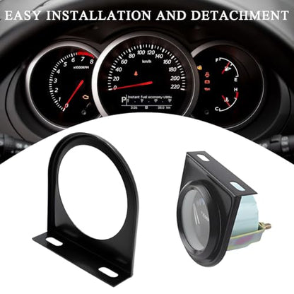 povtii Single Gauge Mounting Panel, 2.1 Inch Gauge Mounting Panel Bracket Pod with Single Hole, Metal Gauge Pillar Bracket Holder for Most Vehicles' Dashboard, Car Accessories - color: 1 PCS