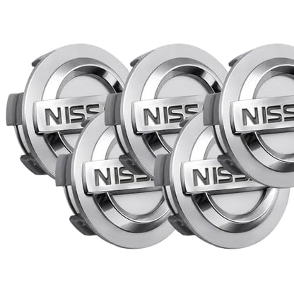 5PCS Wheel Center Caps for NIS, 54mm/2.12" Silvery