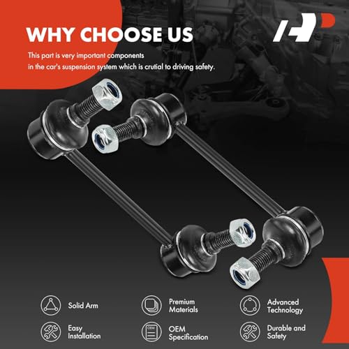 A-Premium Rear Sway Bar Link Stabilizer Bar Link, Compatible with Kia