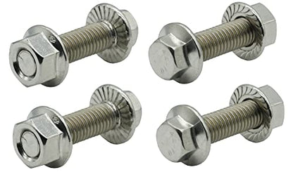 Stainless Steel Flange Screws, Flange Bolts, Exhaust Manifold Hardware Kit (Bolts&Nuts) M10X1.5-35mm (4-Pack)