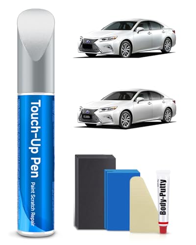 077 Pearl White/Starfire Pearl Touch Up Paint Kit Compatible with Lexus Exact Match Car Scratch Repair Touch Up Paint Kit - color: Pearl White/Starfire Pearl(077)