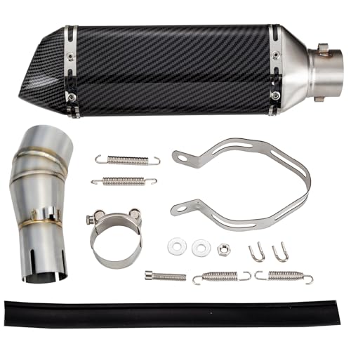 Motorcycle Muffler Mid Pipe, Muffler Adapter Connect Pipe - size: 2008-2017