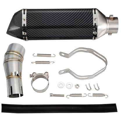 Motorcycle Muffler Mid Pipe, Muffler Adapter Connect Pipe - size: 2008-2017