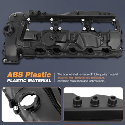 Nilight N55 Engine Valve Cover for BMW, Replace# 11127570292 E346-AS - size: for N55 BMW X5 X3 335i 535i 640i | 11127570292