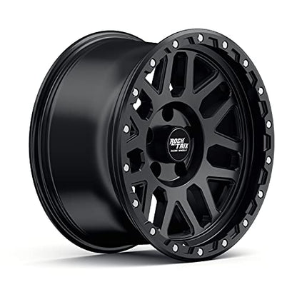 RockTrix RT110 18x9 Off-Road Wheels compatible with Toyota Tundra 2007-2021, Matte Black 5x150 Rims -12mm Offset for 33-35 Inch Tire Clearance, Fits Sequoia, Land Cruiser, And Fits Lexus LX570 - color: Matte Black, size: 18x9 -12mm offset