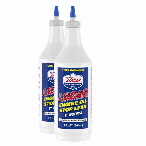 Lucas Oil 10278 Engine Oil Stop Leak - 1 Quart (Pack of 2) - size: Quart (Pack of 2)