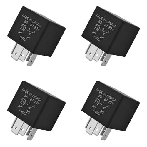 P6STD FOAB-14B192-AA Automotive Relays, 12V 5 Pin Fuel Pump Starter Relays - size: 4 PCS