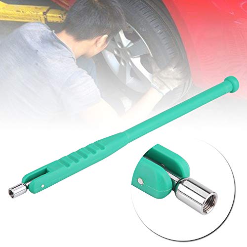 Acouto Tire Valve Stem Puller Tool Tire Valve Stem Puller Installer Tool Quick Remover Tire Repair Installer No Scratch Green Tire Valve Stem Puller Rod Tool with Valve Core Tool Built in