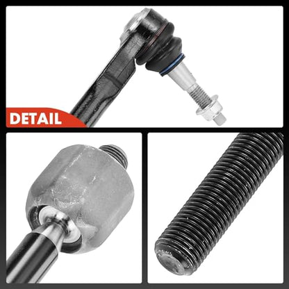 A-Premium Front Inner & Outer Tie Rod End Kit Fix Uneven Tire Wear