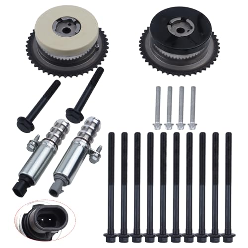 GM 2.4L Engine Rebuild Overhaul Kit w/Crankshaft,Timing Chain Kit,Head Gasket Set,VVT & & Connecting Rod Compatible with Chevrolet Buick GMC Saturn Replace# 12578164 12654958 12609858 HS54874 - color: All Include
