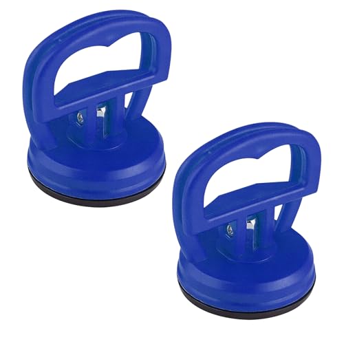 2PCS Car Dent Puller, Dent Remover Tool for Car, Suction Cup Car Dent Puller Kit with Handle, Auto Body Small Dent Remover Puller for Phone Screen Removal, Objects Moving and Lifting (Blue) - color: Blue