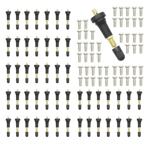 50 Packs 20008 TPMS Tire Valve Stems, Rubber Snap-in Valve Stem, Replacement for Cadillac, Replacement for GMC, 20018 VS-950 VS950 15263240