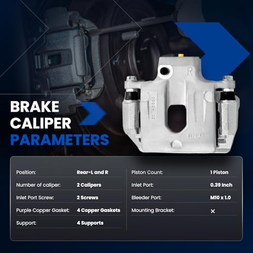 Rear Brake Caliper Assembly for Chevy SSR Trailblazer 2003-2006 - size: Rear [18-B4804 & 18-B4805]