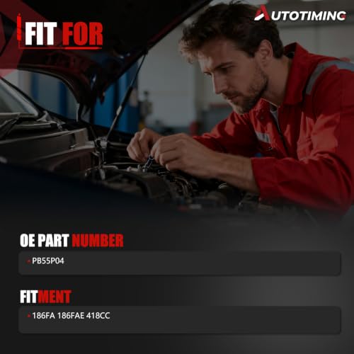 Fuel Injector Set of 1 Compatible with Engine 186FA 186FAE 418CC, Replace OE PB55P04 - color: QMP-GN01036