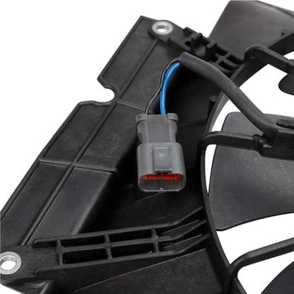 Air Radiator Condenser Cooling Fan Assembly Motor Shroud Compatible with Honda 2002-2006 CR-V CRV A/C 2003-2006 Element A/C