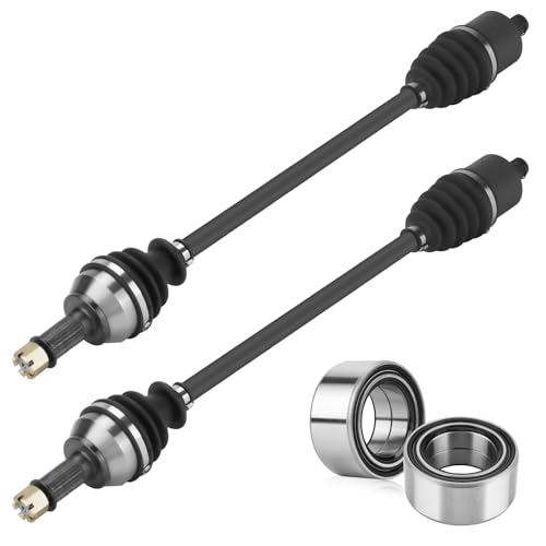 Youxmoto Front Left/Right CV Axles & Wheel Bearing Kit Fit for Polaris RZR XP 1000 / XP 4 1000 2014 2015 2016 2017 2018 2019 & 2022 2023 (Highlifter 2016 Only), 4340 Chromoly Steel Drive Half Shaft - size: 2*Front Axles+bearings