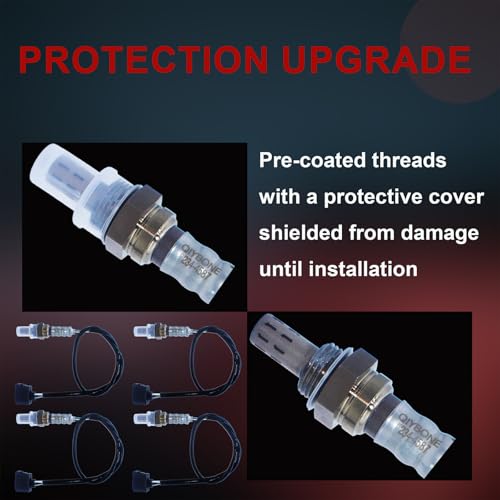 4PCS Oxygen O2 Sensor Upstream Downstream 234-4587 for Jeep Liberty Grand Cherokee Wrangler JK Chry 300 Dodge Dokota Charger Challenger Grand Caravan Journey Durango 3.7L Ram 1500 2001-2023 250-24253