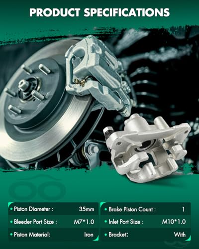 SCITOO 19B2611 Rear Left Disc Brake Caliper Assembly For Lexus,For Toyota - size: Rear Driver[19B2611]