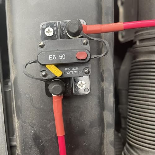 E6 10A Circuit Breaker w/Manual Reset Mid Range Mini Fuse DC 12-32V - color: Surface Mount, size: 10A