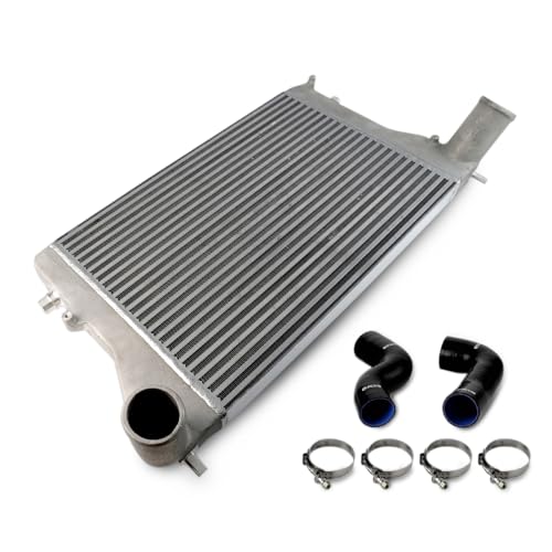 G-PLUS Aluminum Performance Intercooler Kit Compatible with Volkswagen VW GTI GOLF V MK5 2.0T FSI TSI/Fit AUDI A3 2.0T FSI TSI/Fit Jetta Fmic Turbo Front Mount Turbo Intercooler Piping Kit
