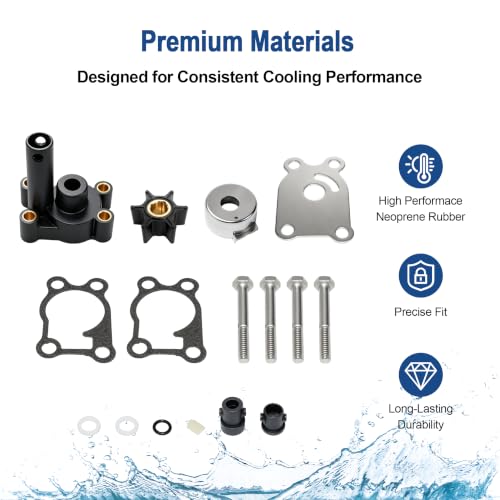 MARKGOO Water Pump Repair Kit 396644 for Johnson Evinrude 4-8 HP Outboard - color: 396644 fits 4 4.5 5 6 7.5 8HP